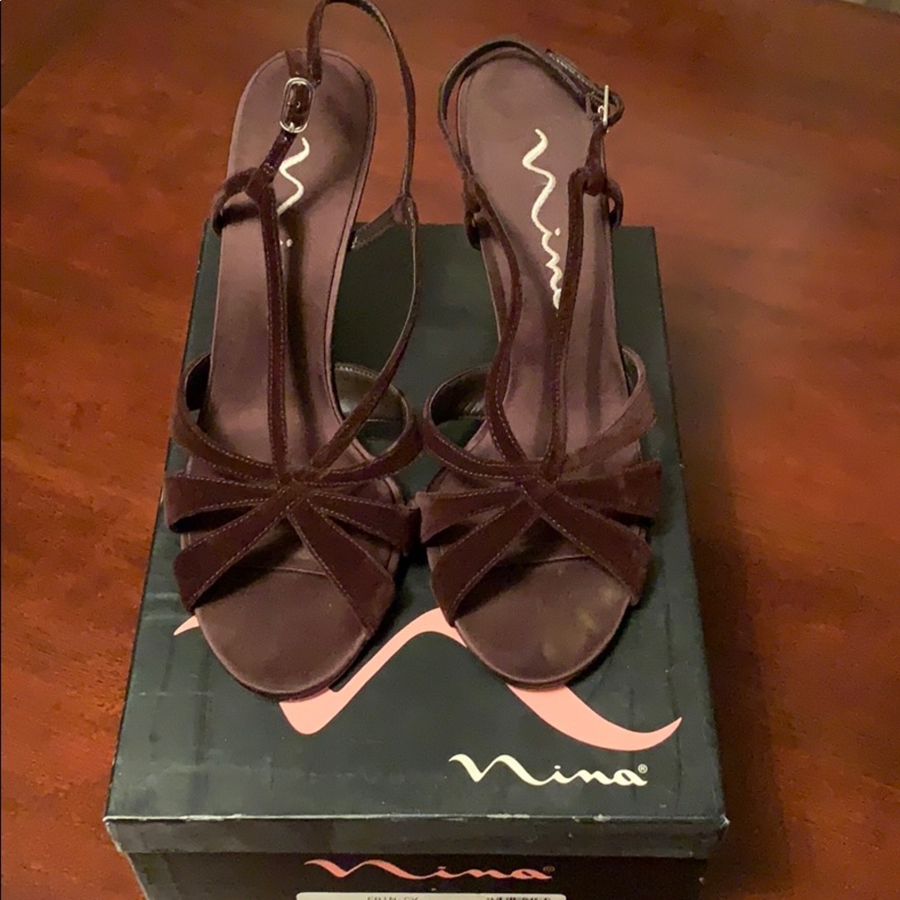 Nina evening wedge sandals
